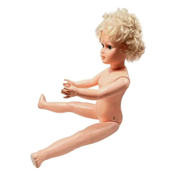 Reliable Walking Doll 30 inch Blonde Plastic Sleepy Eyes Vintage 1961 Canada - Picture 2 of 13